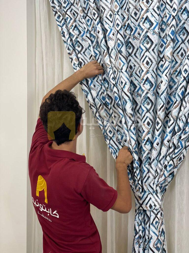 طريقة تركيب الستائر على المواسير