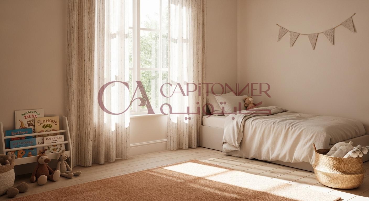 ستائر أطفال مخمل خفيفل