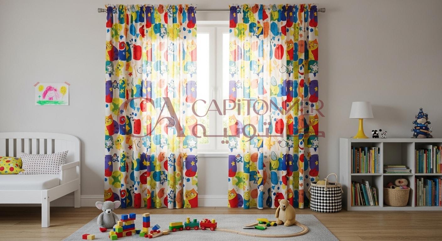 ستائر أطفال قماش بوليستر
