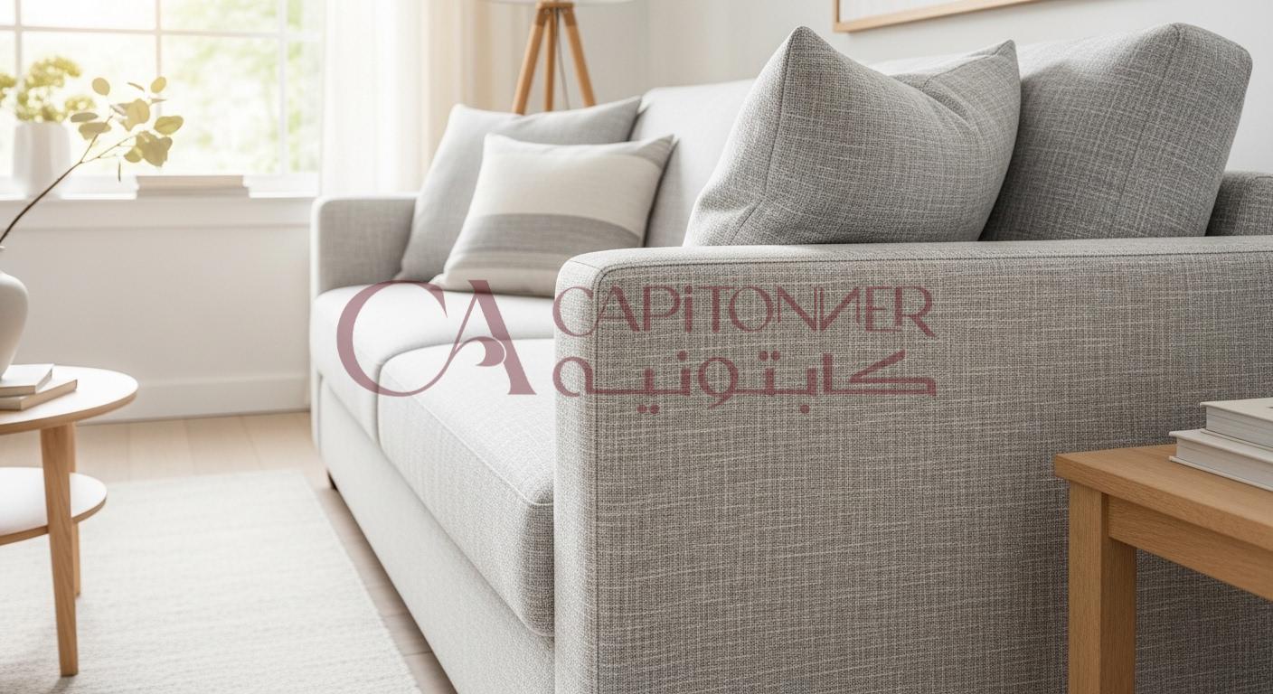 قماش تنجيد صالونات كتان